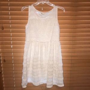 Cute white lace summer dress